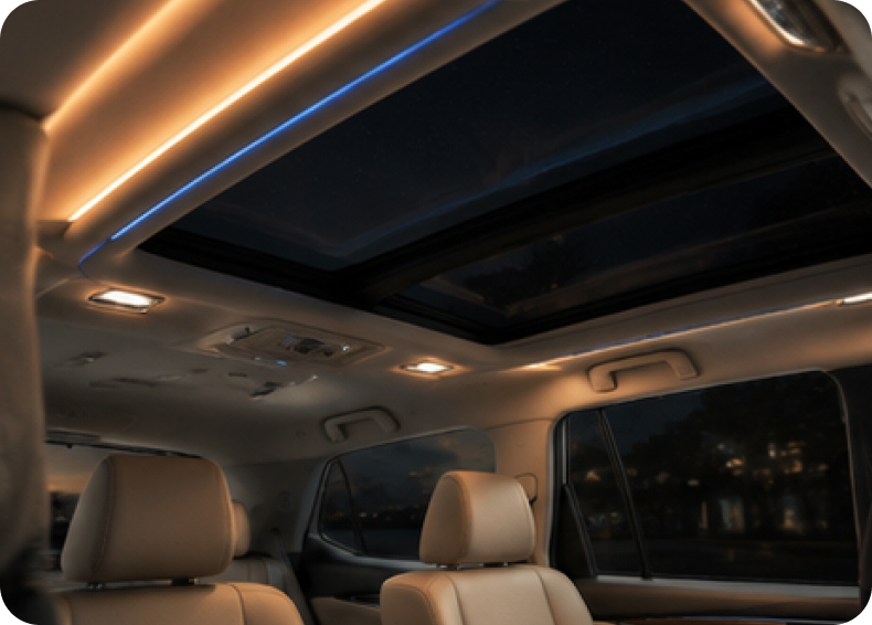 Comfortable interior seating of Toyota Innova cab in Delhi