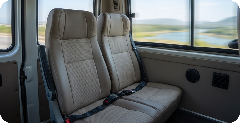 Luxury tempo traveller exterior for group tours in Delhi